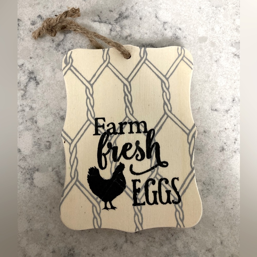 3 for $25 Item Farmhouse Decor Shelf Sitter - Farm Fresh Egss